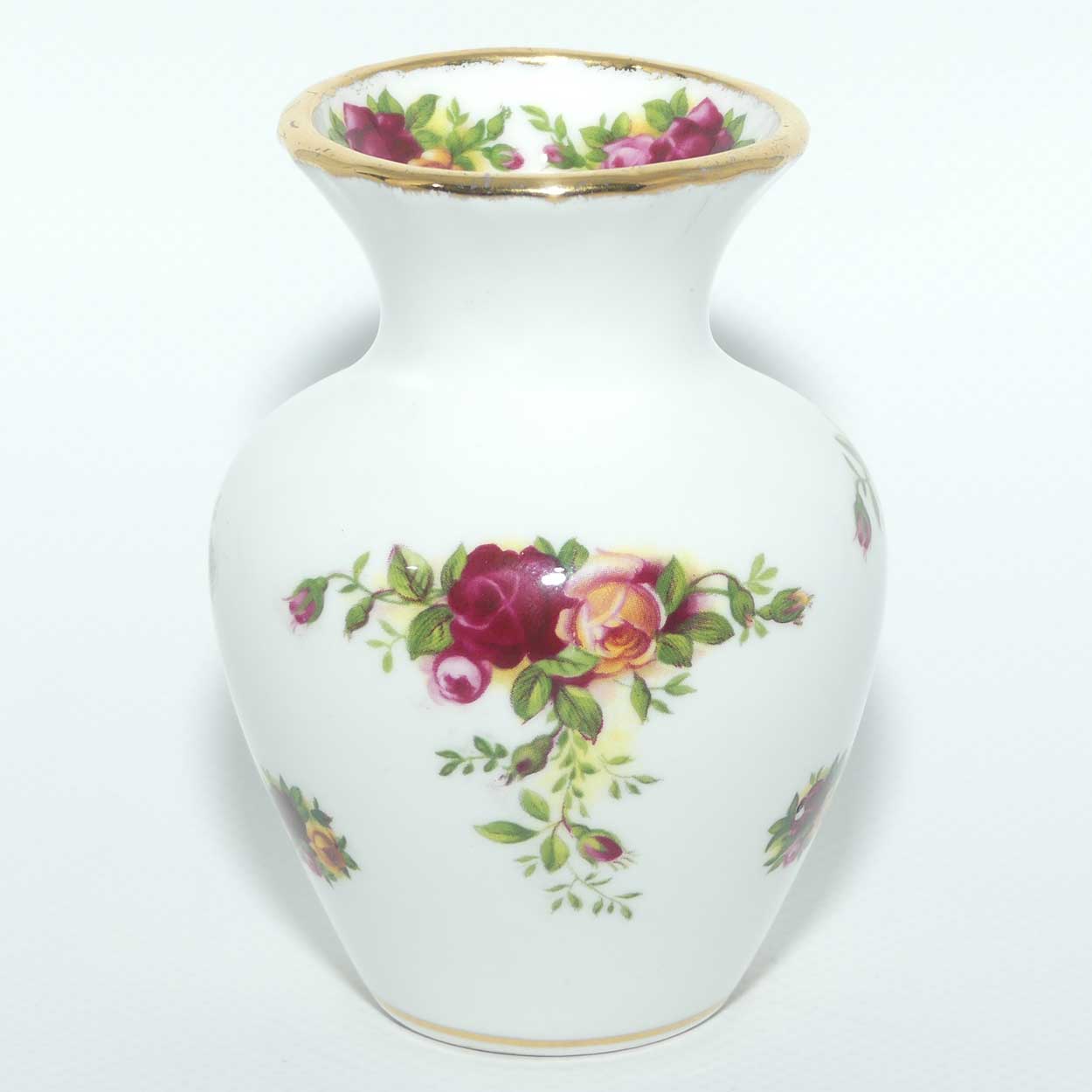 Royal Albert Bone China England Old Country Roses miniature vase | ©1962 Royal Albert Ltd backstamp | #3