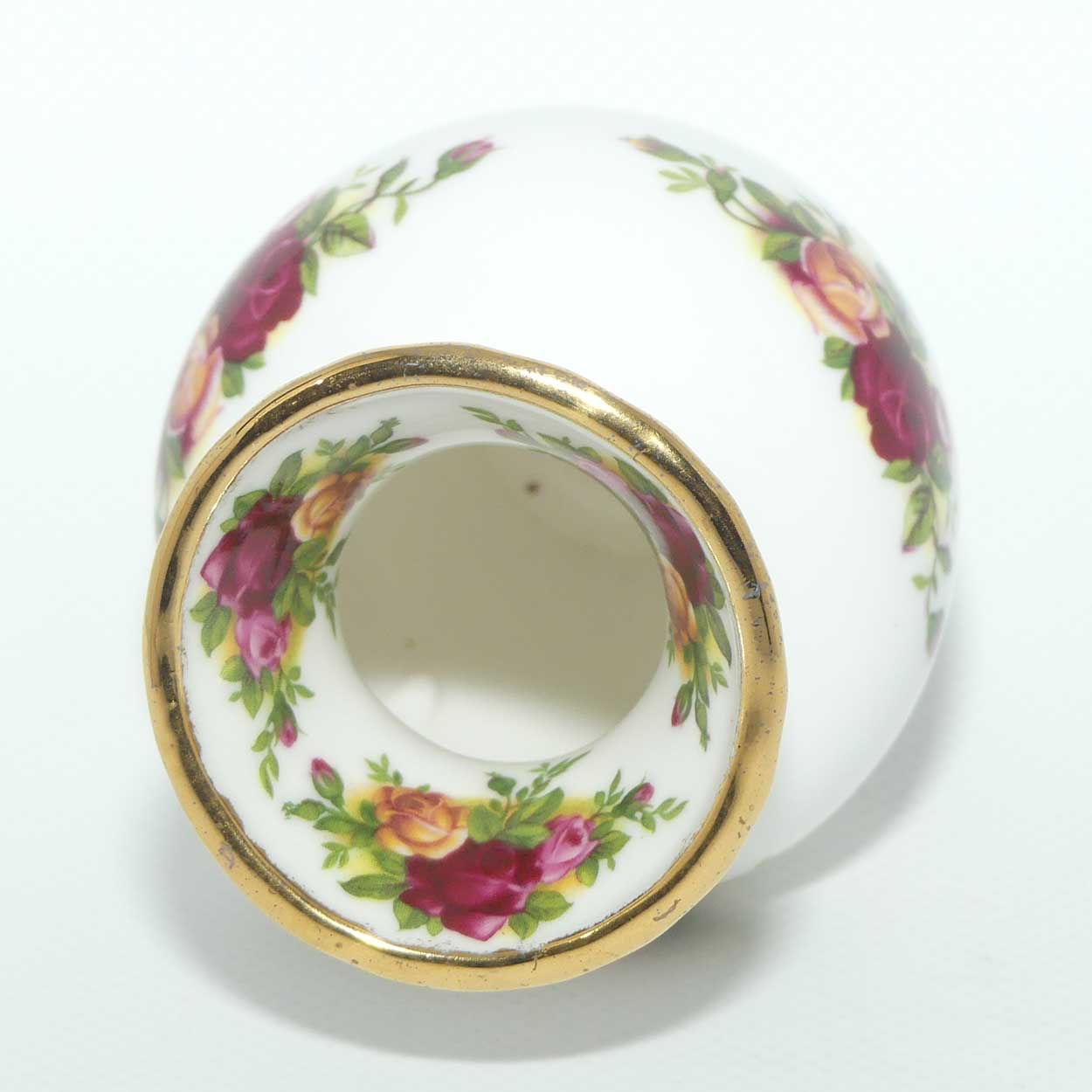 Royal Albert Bone China England Old Country Roses miniature vase | ©1962 Royal Albert Ltd backstamp | #3