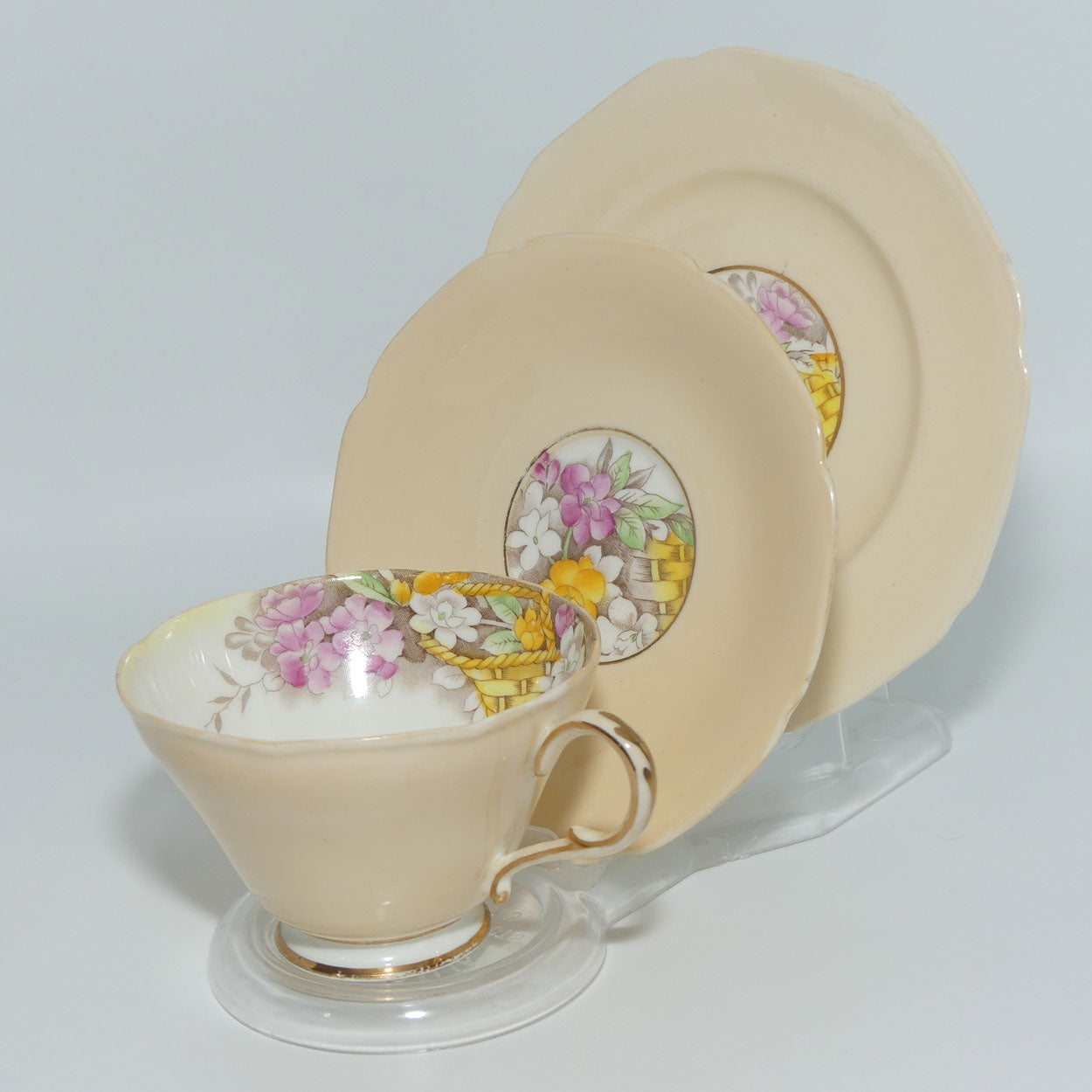 Paragon Bone China Smiling June trio