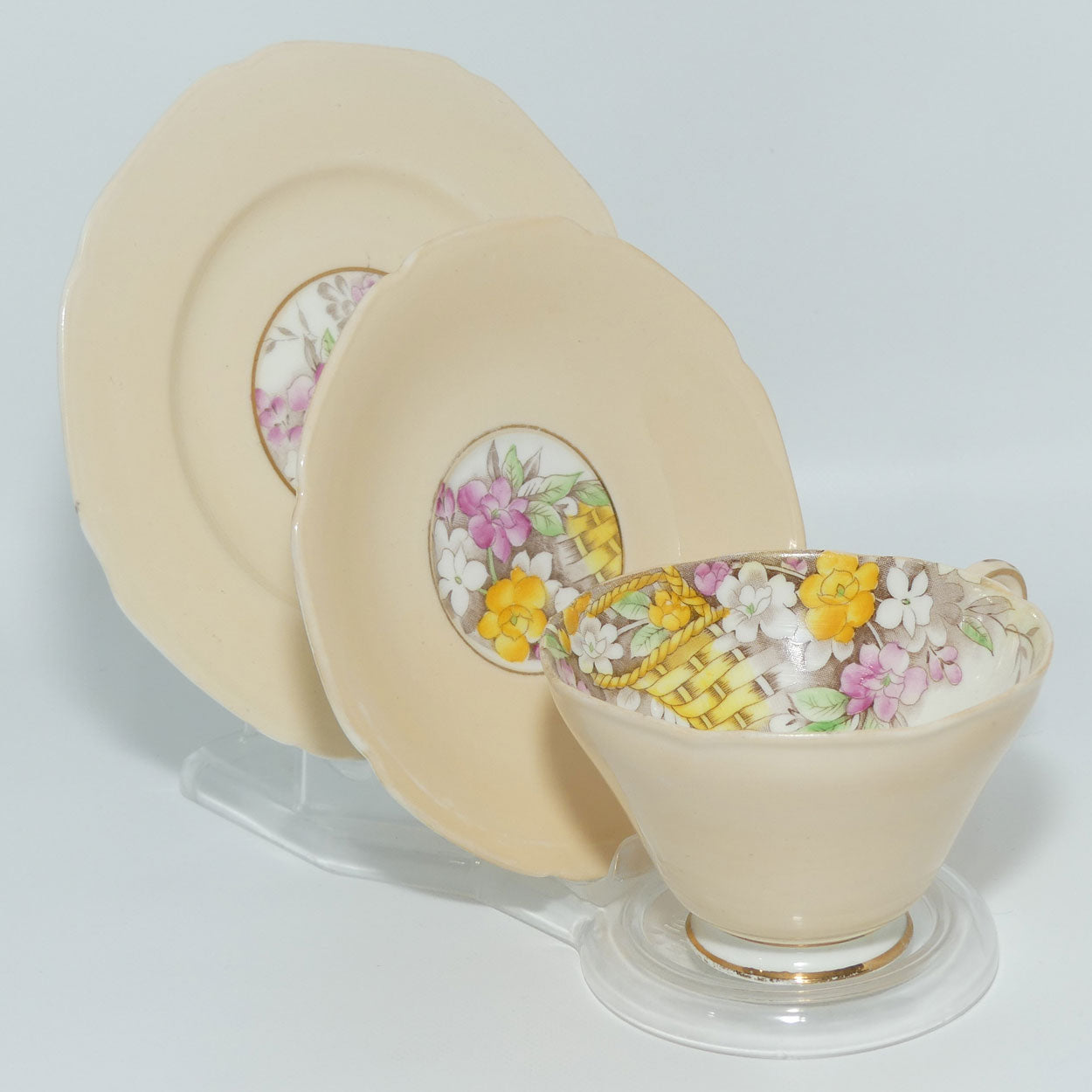 Paragon Bone China Smiling June trio