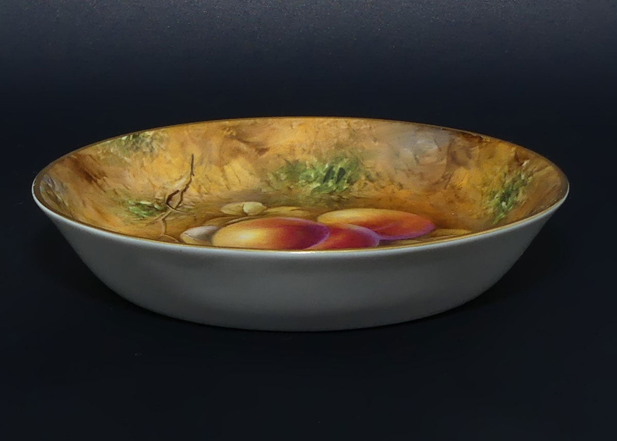 Royal Worcester hand painted fruit pin dish | J Smith