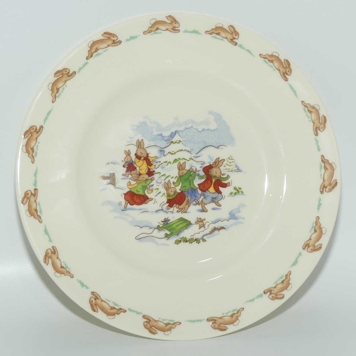 Royal Doulton Bunnykins Tableware Snow Scene plate | 20cm | original box