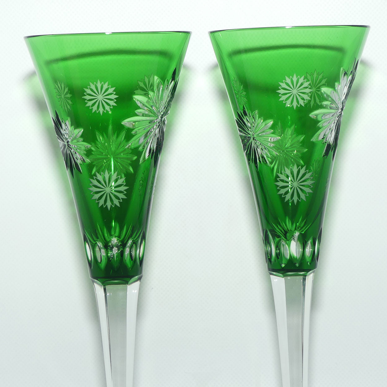 Waterford Snowflake Wishes Prestige Edition pair of toasting flutes | signed Gerard Treacy | Pair #2