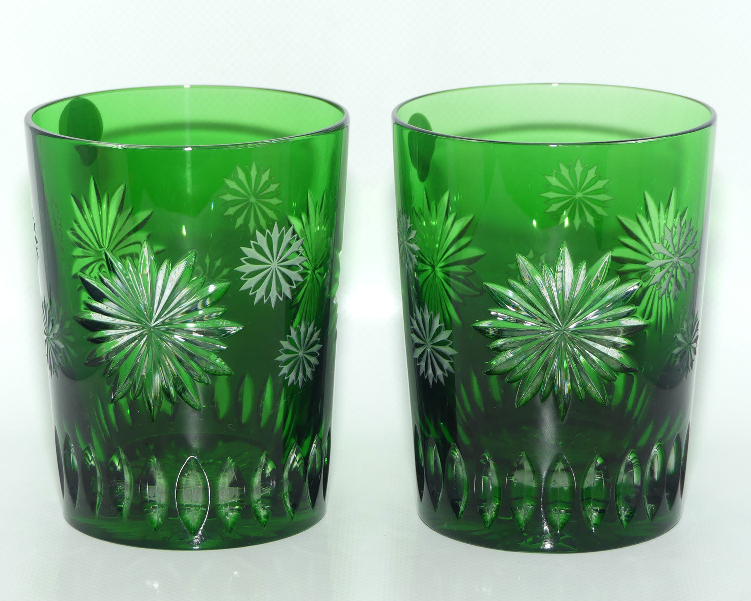 Waterford Snowflake Wishes Courage Prestige Edition | Pair of DOF Tumblers | Emerald Green | 300ml