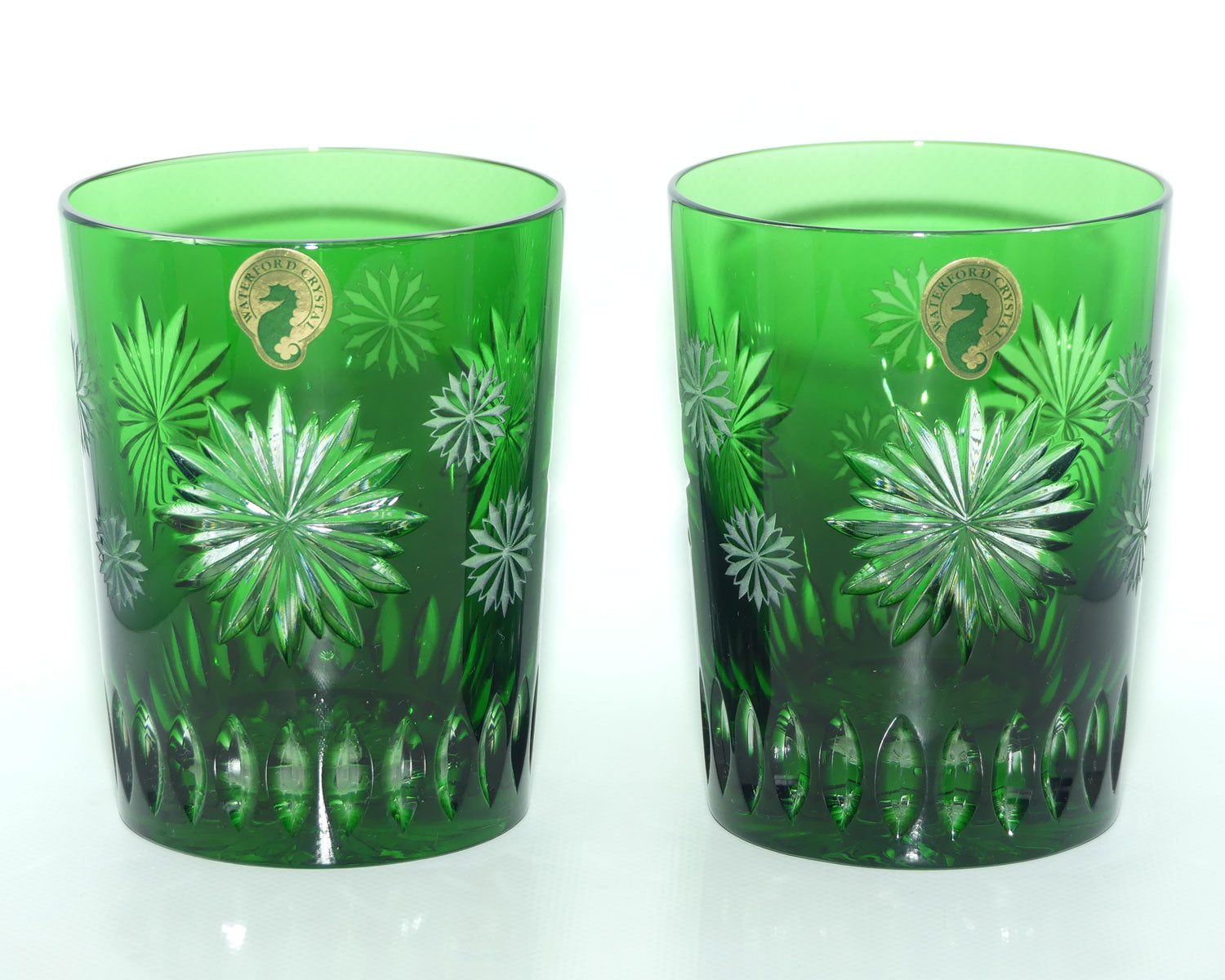 Waterford Snowflake Wishes Courage Prestige Edition | Pair of DOF Tumblers | Emerald Green | 300ml