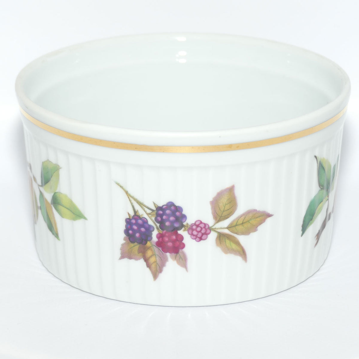Royal Worcester Fine Porcelain | Evesham pattern | small souffle dish | 14cm diam