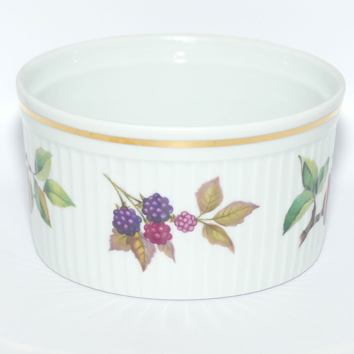 Royal Worcester Fine Porcelain | Evesham pattern | small souffle dish | 14cm diam
