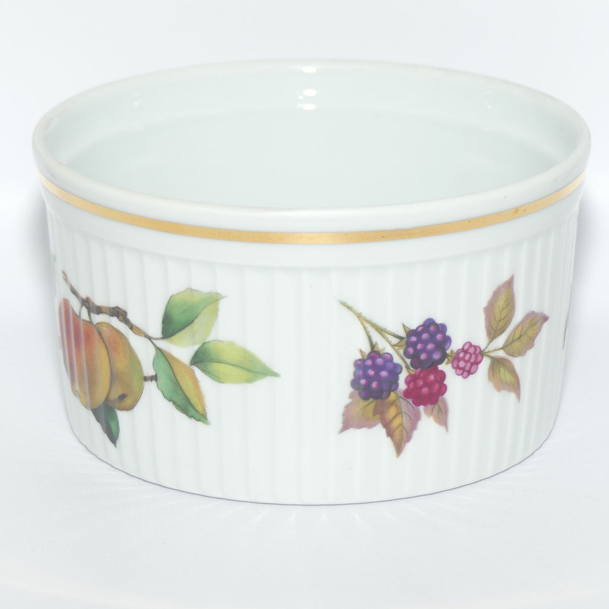 Royal Worcester Fine Porcelain | Evesham pattern | small souffle dish | 14cm diam