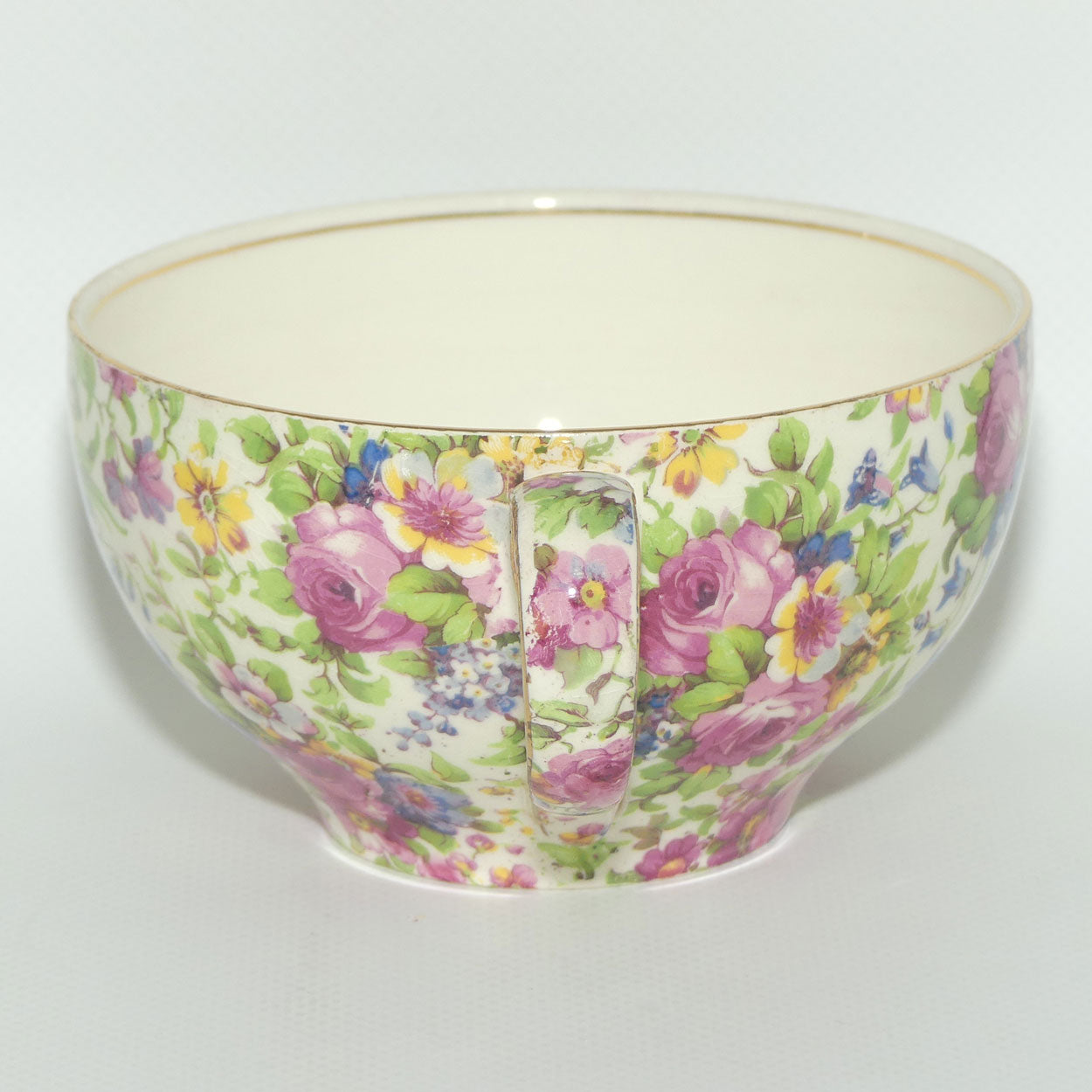 Royal Winton Summertime Chintz breakfast cup and saucer | Grandpa cup and saucer