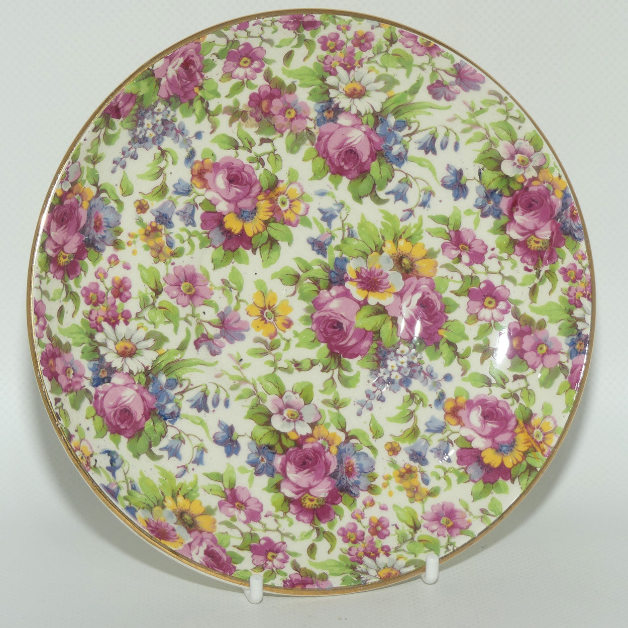 Royal Winton Summertime Chintz breakfast cup and saucer | Grandpa cup and saucer