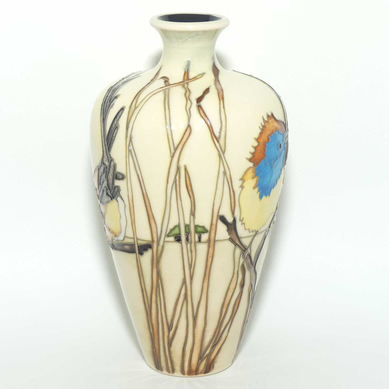 Moorcroft Southern Emu Wrens 72/6 vase | Trial B |dated 12.4.17