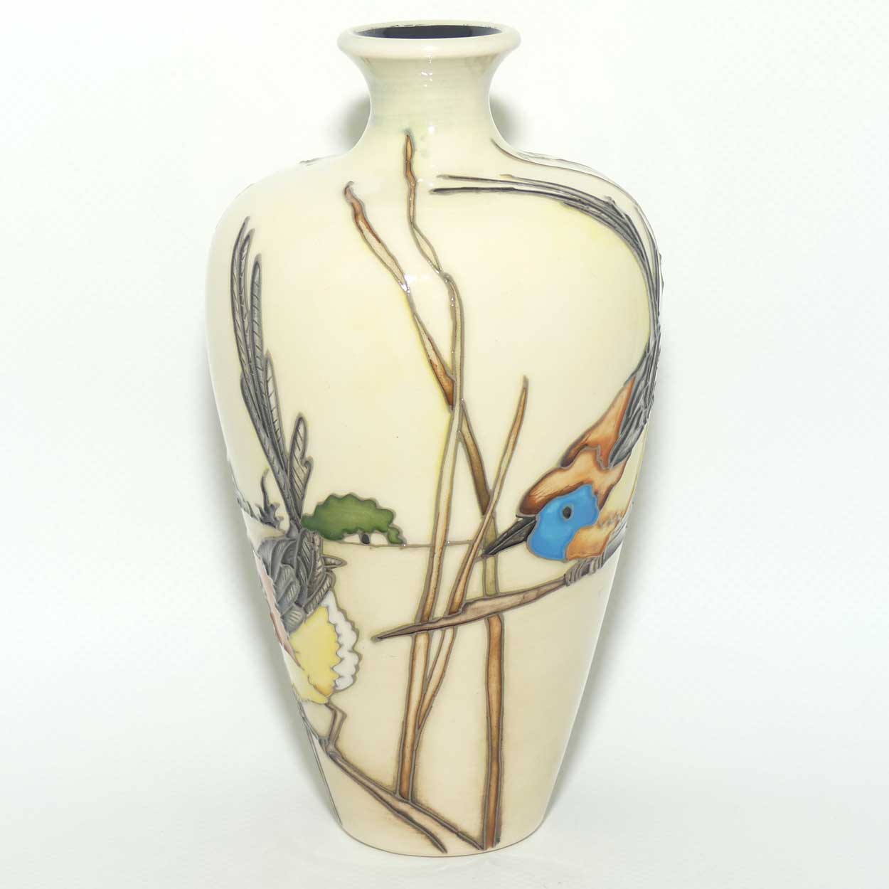 Moorcroft Southern Emu Wrens 72/6 vase | Trial B |dated 12.4.17