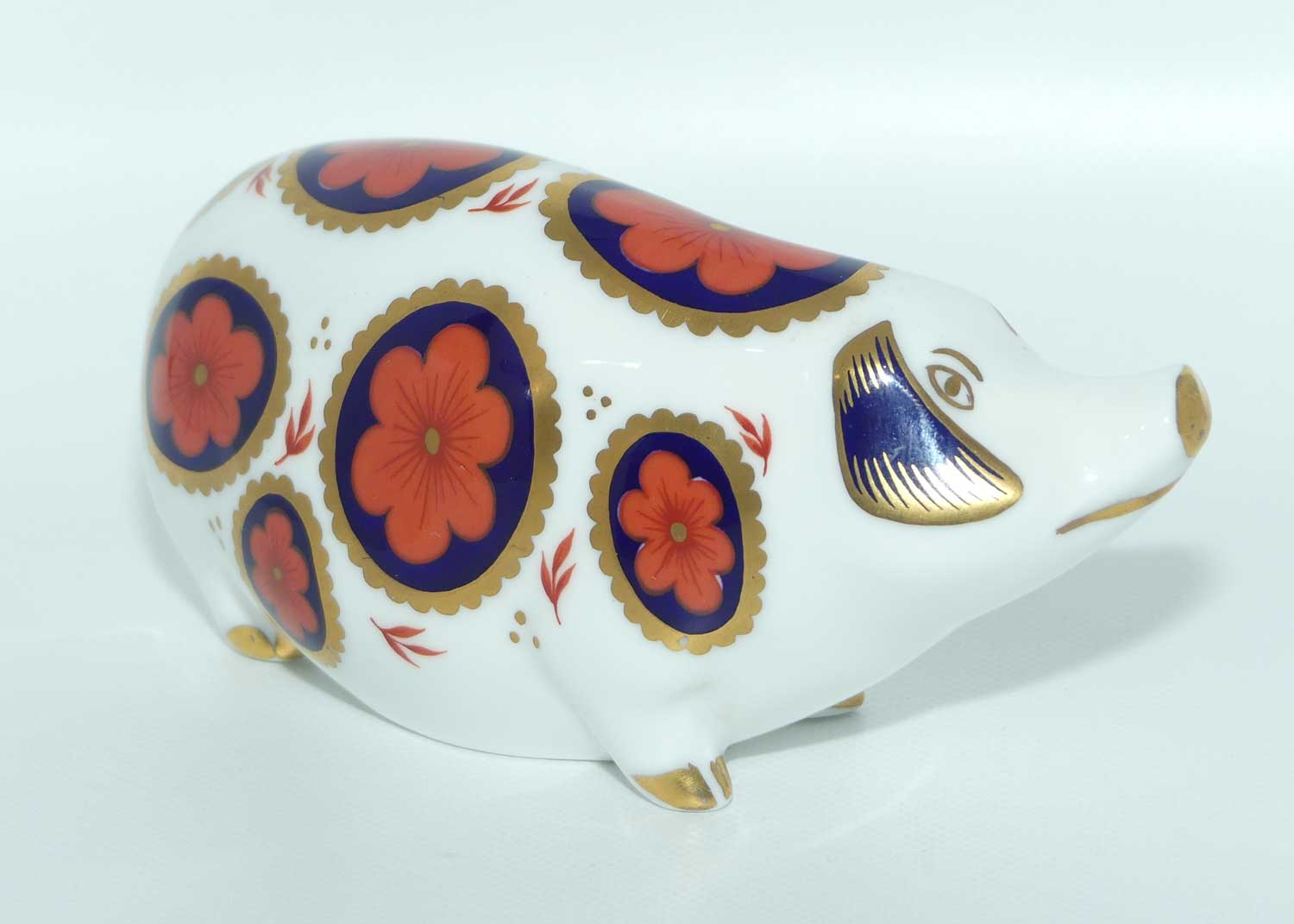 Royal Crown Derby paperweight | Pig | fixed stopper