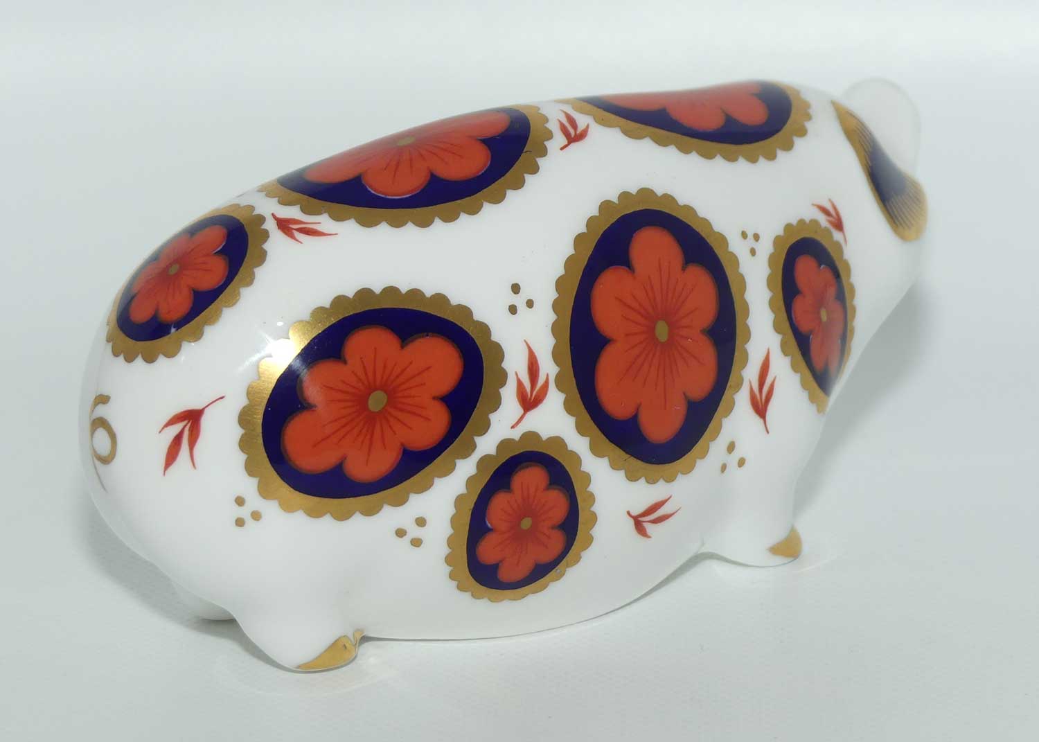 Royal Crown Derby paperweight | Pig | fixed stopper
