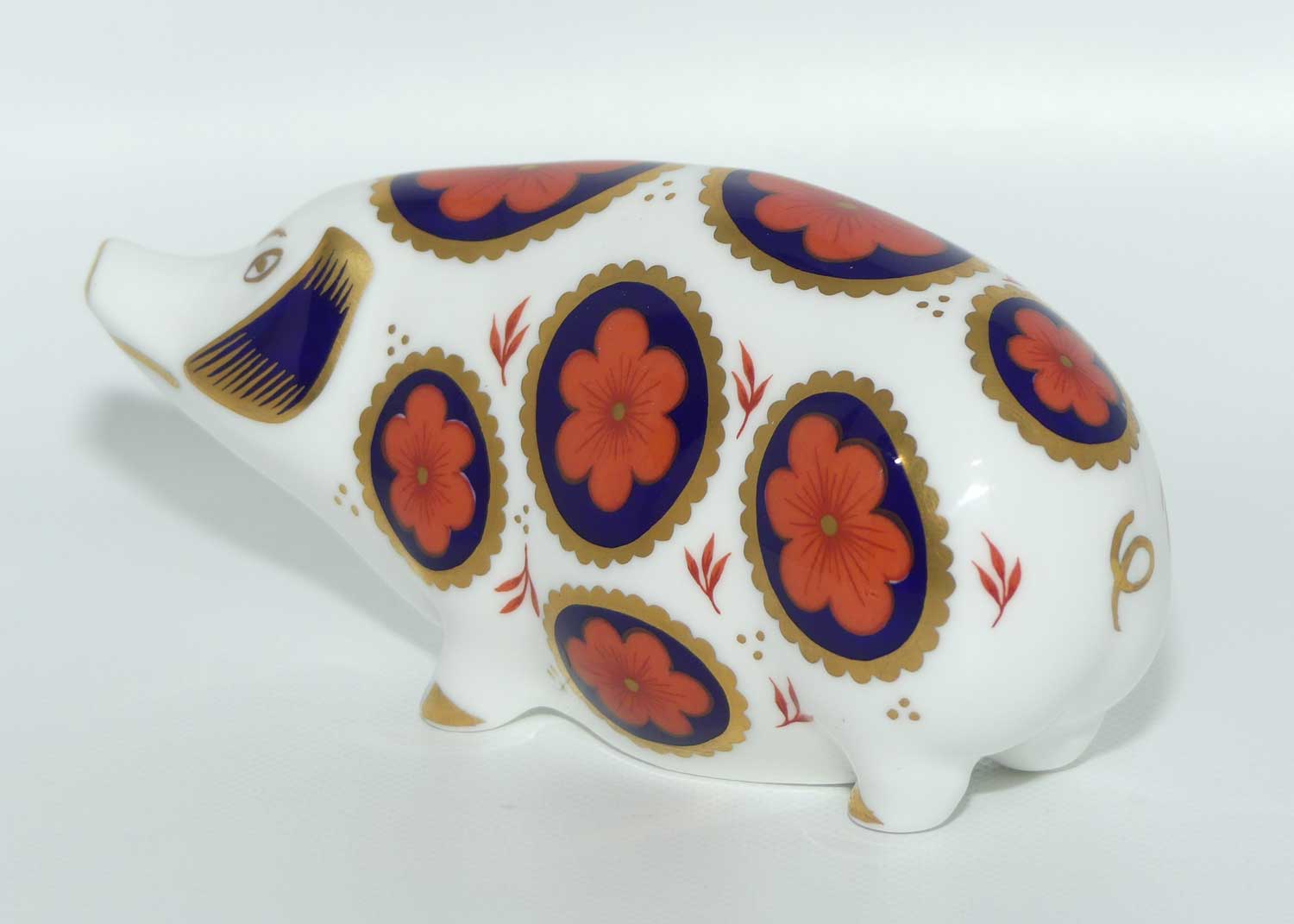 Royal Crown Derby paperweight | Pig | fixed stopper