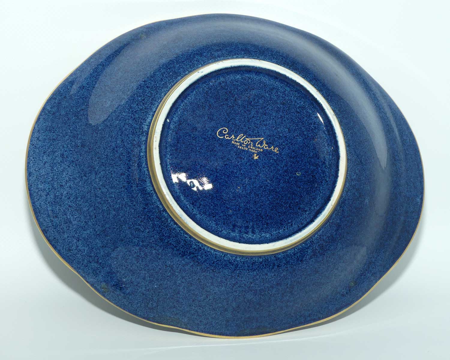 Carlton Ware gilt handle bowl | Spider Web and Dragonflies