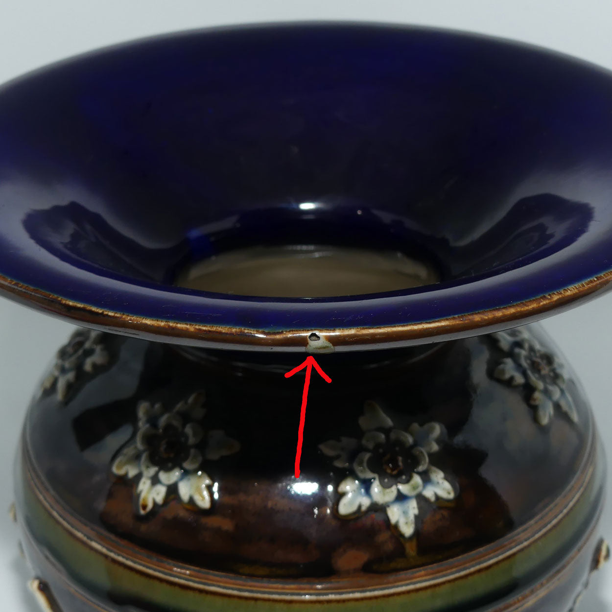 Doulton Lambeth Stoneware Spittoon or Cuspidor | Fern Pot | Exclusively for Ash & Sons