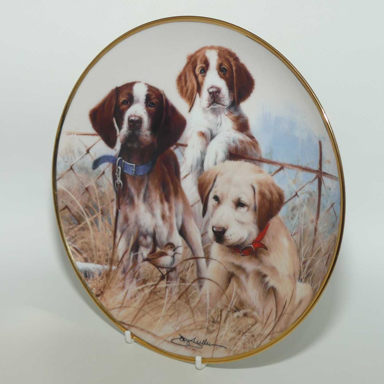 Franklin Mint | Sporting Trio plate by James Killen