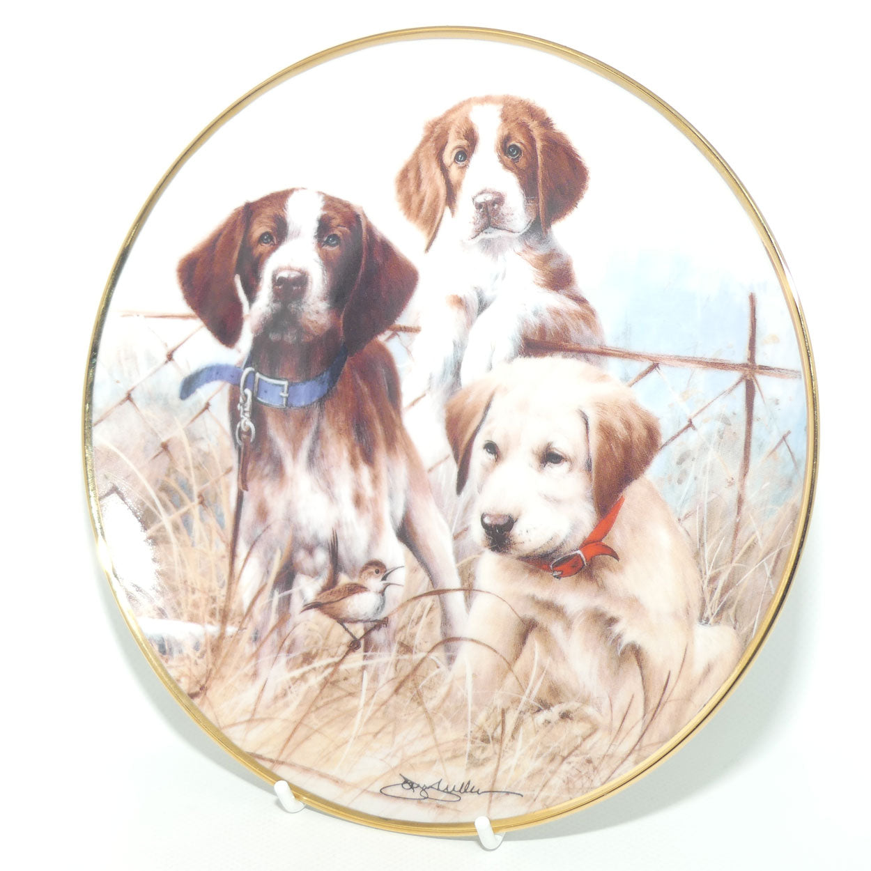 Franklin Mint | Sporting Trio plate by James Killen