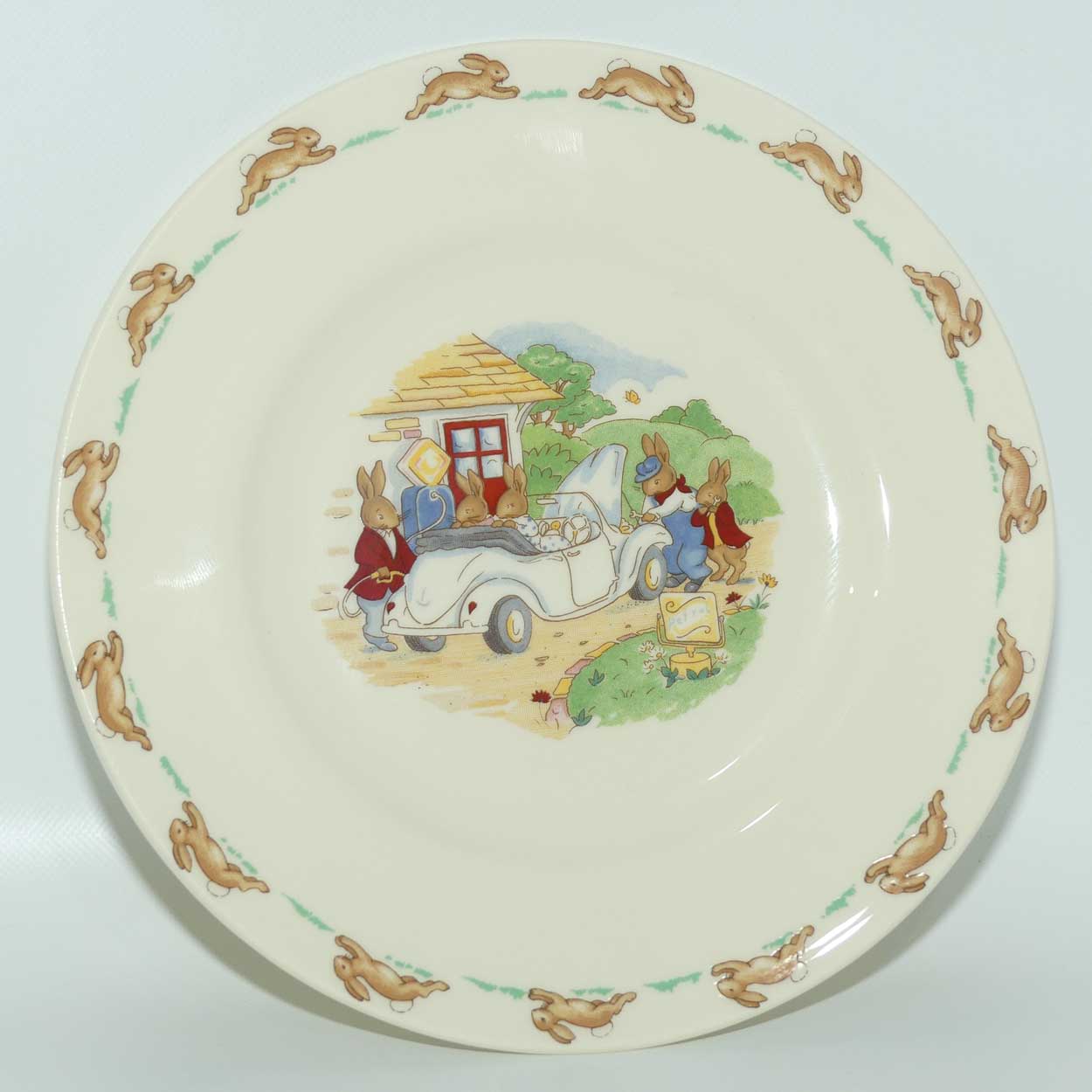 Royal Doulton Bunnykins Tableware Petrol in the Sports Car plate | 20cm | original box
