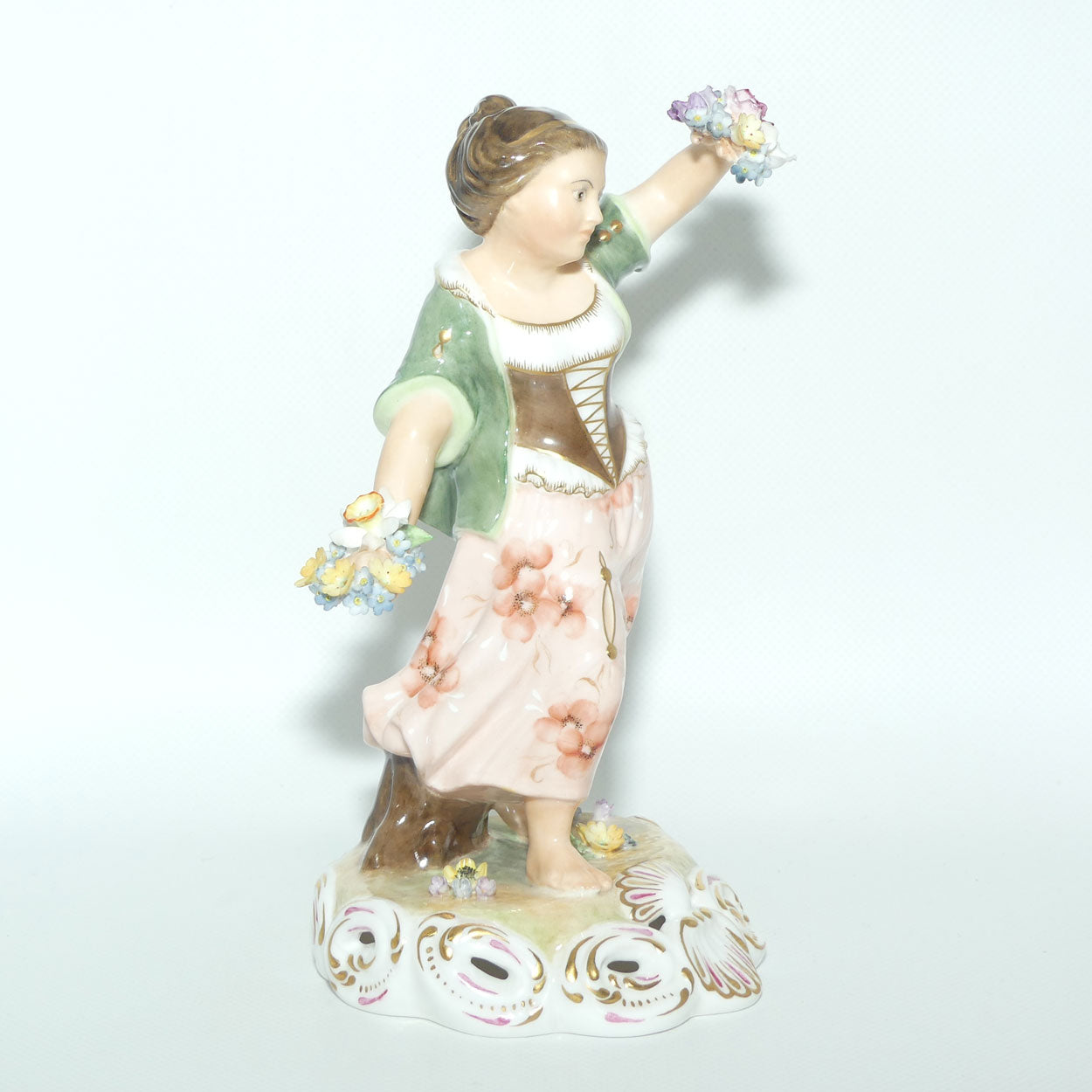Royal Crown Derby figure | Four Seasons | Spring | Green | boxed c.1974
