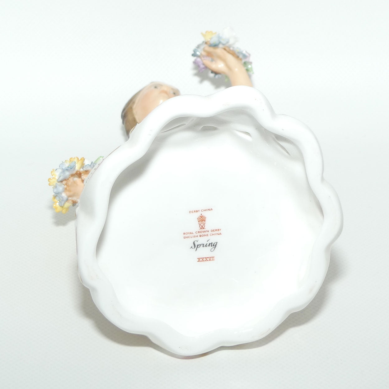 Royal Crown Derby figure | Four Seasons | Spring | Green | boxed c.1974