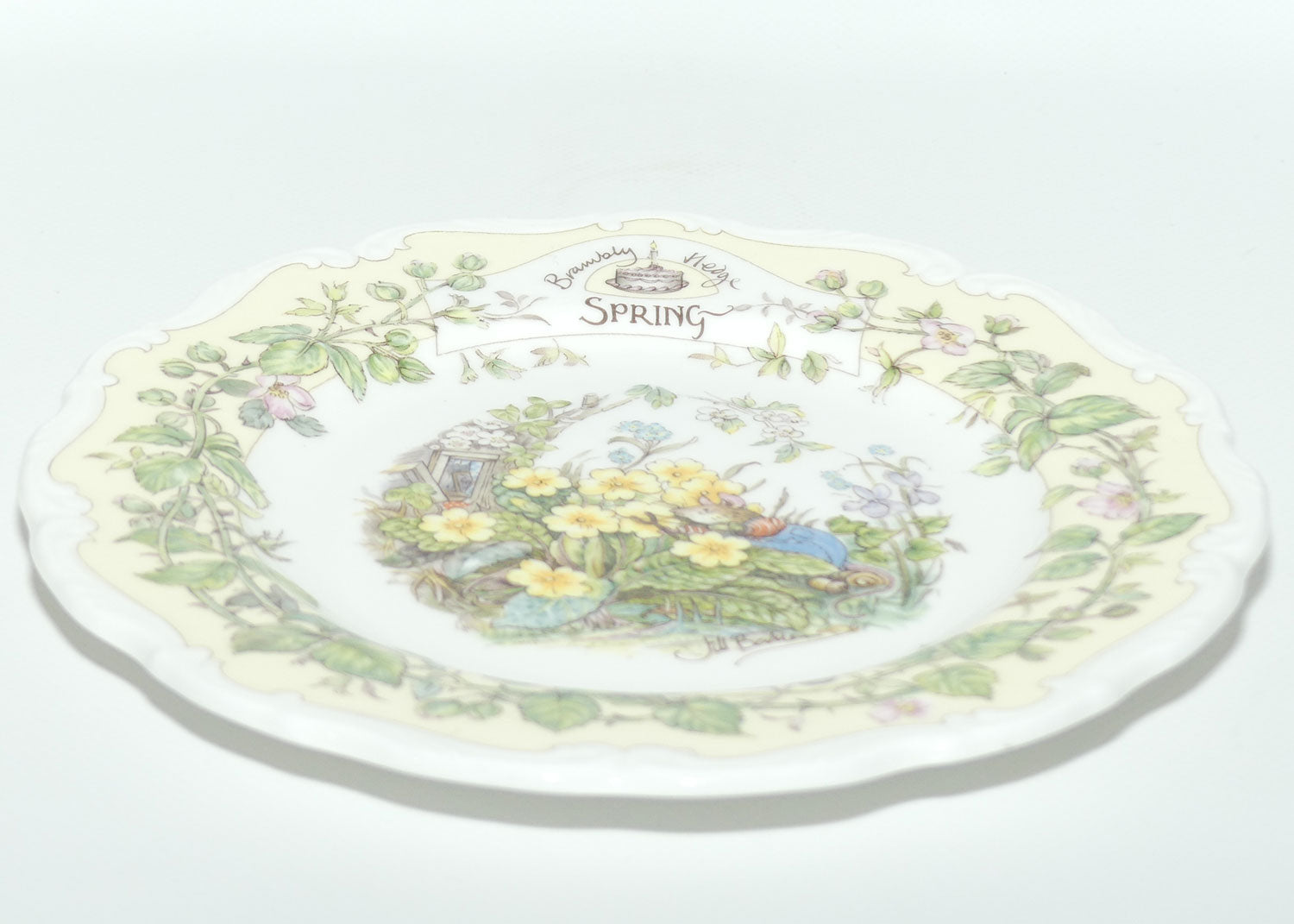 Royal Doulton Brambly Hedge Giftware | Four Seasons plate | Spring | 20.5cm | boxed