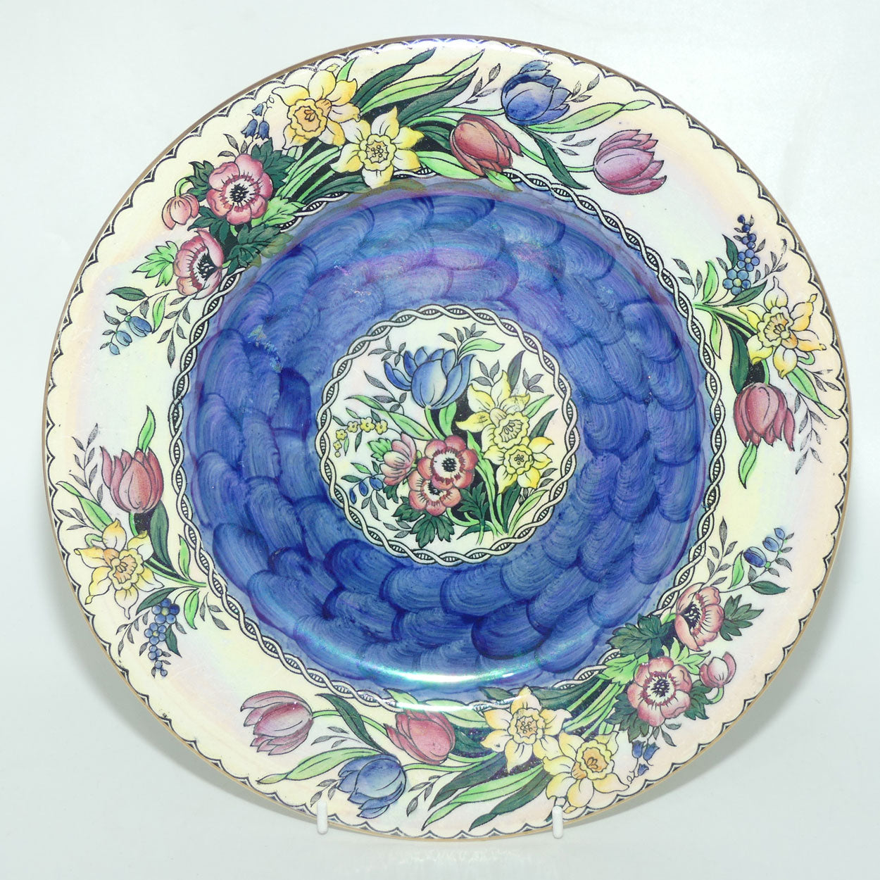 Maling plate | Springtime 6526 | Thumbprint Blue