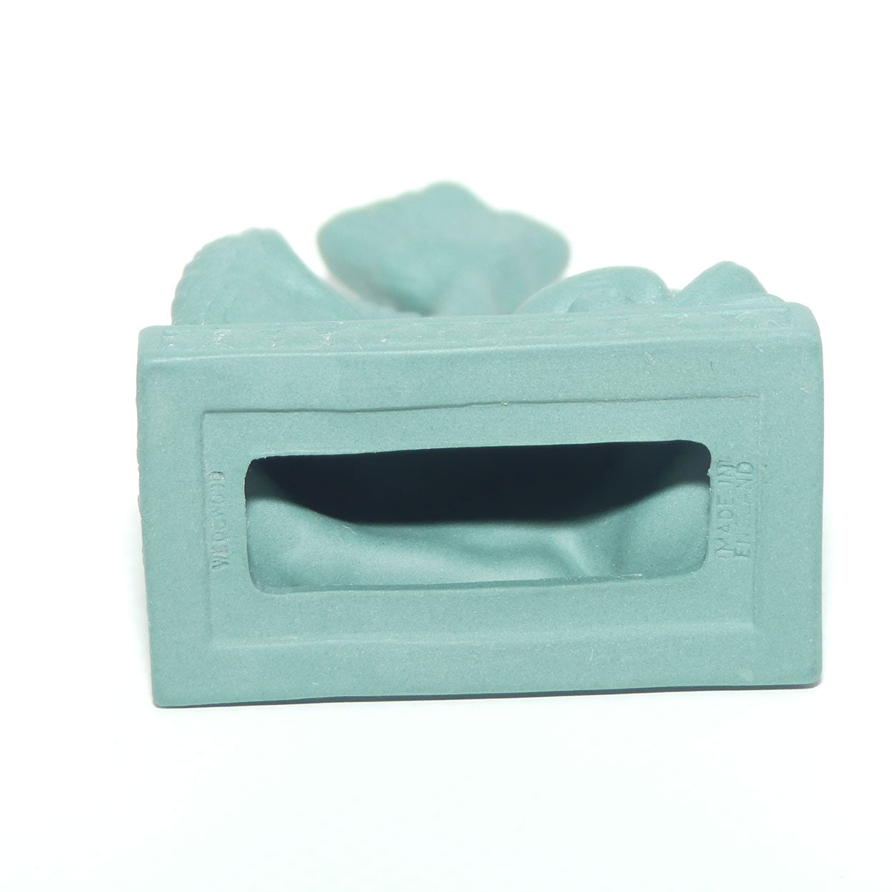 Wedgwood Spruce miniature taper holder | Neoclassical Dolphin