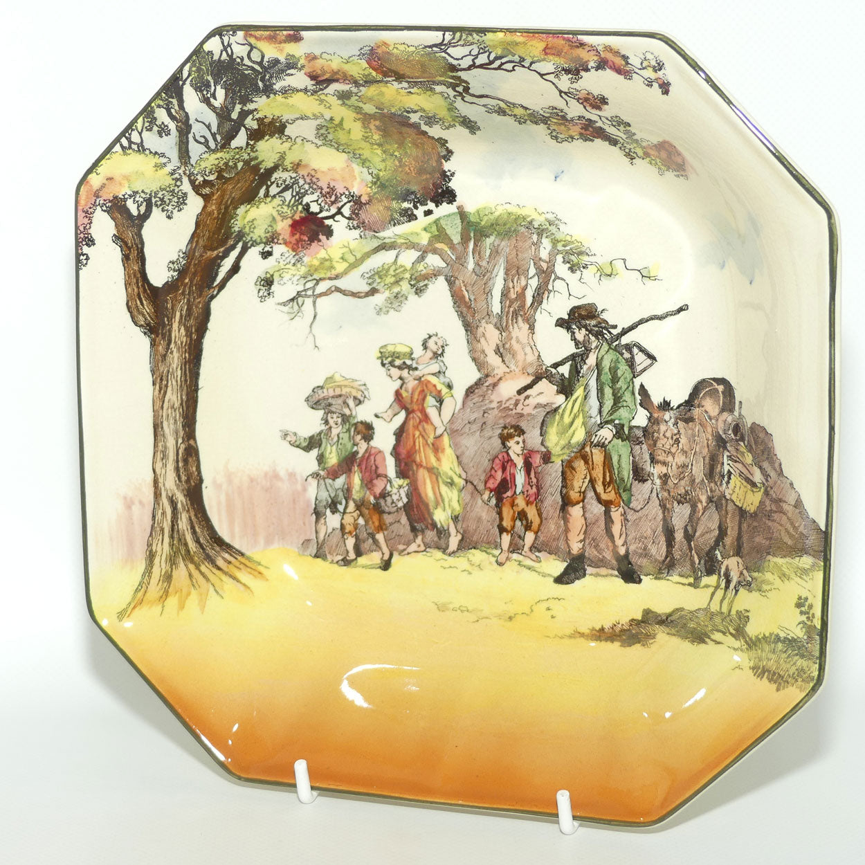 Royal Doulton Gleaners and Gypsies square bowl D6123