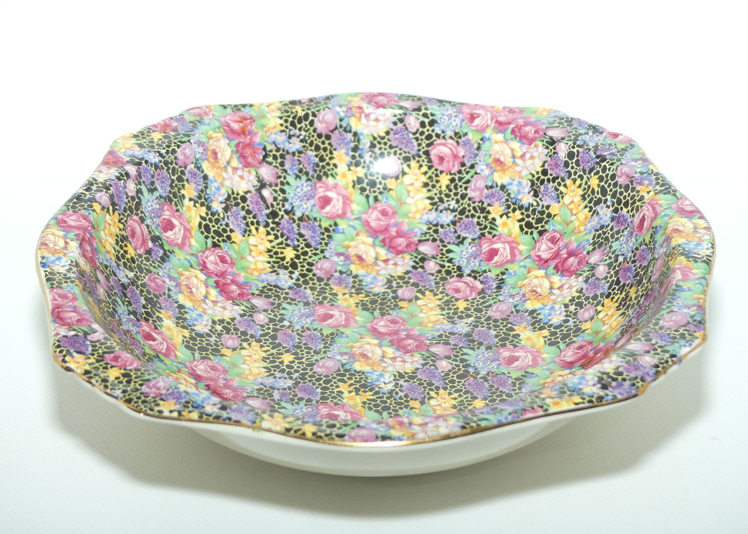 Royal Winton Hazel Chintz square fruit bowl | 23.5cms square