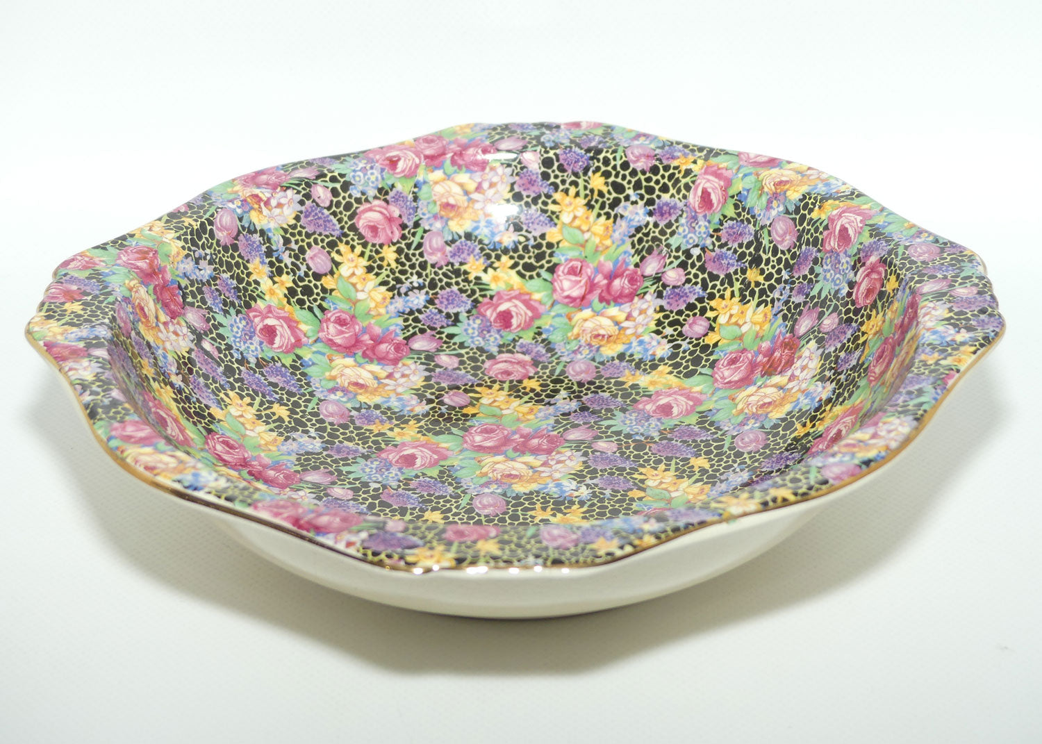 Royal Winton Hazel Chintz square fruit bowl | 23.5cms square