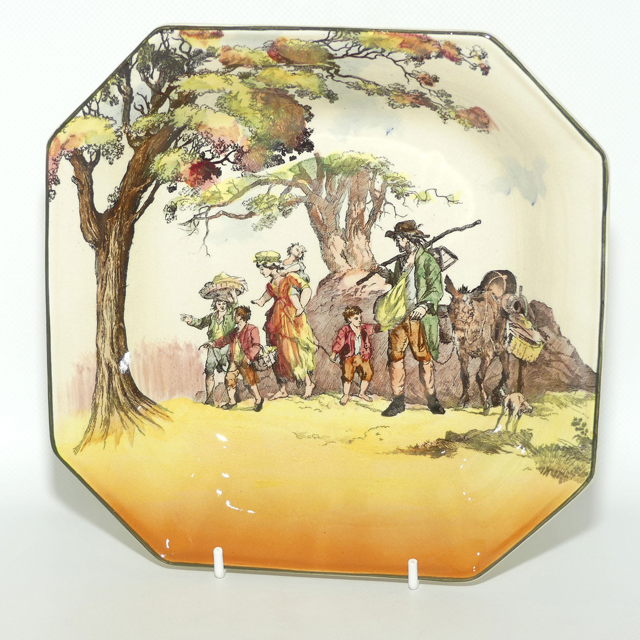 Royal Doulton Gleaners and Gypsies square bowl D6123