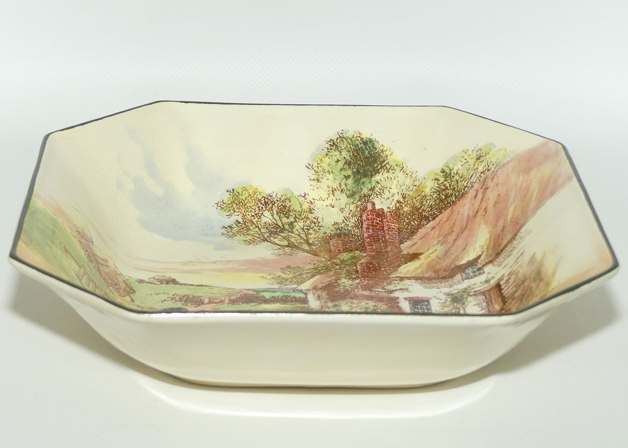 Royal Doulton Rustic England Square Bowl | Truncated Edges | D6297