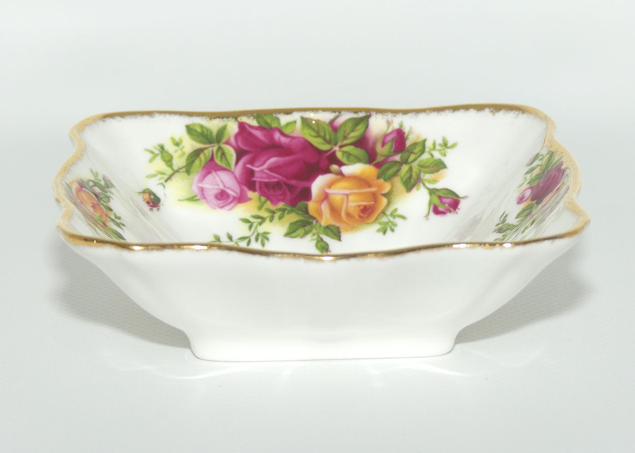 Royal Albert Bone China England Old Country Roses Square Dish | © 1962 Royal Albert Ltd backstamp