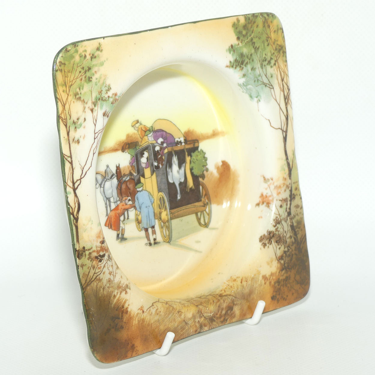 Royal Doulton Coaching Days square dish | Extra Decor | E3804