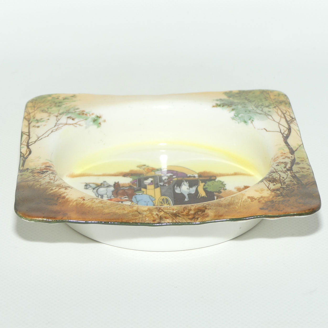 Royal Doulton Coaching Days square dish | Extra Decor | E3804