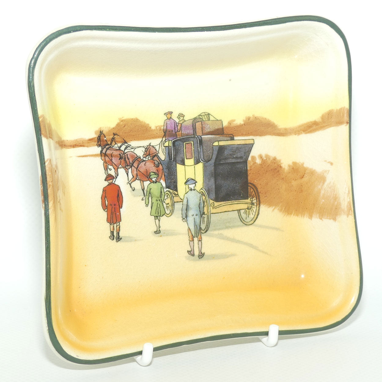Royal Doulton Coaching Days square dish D2716