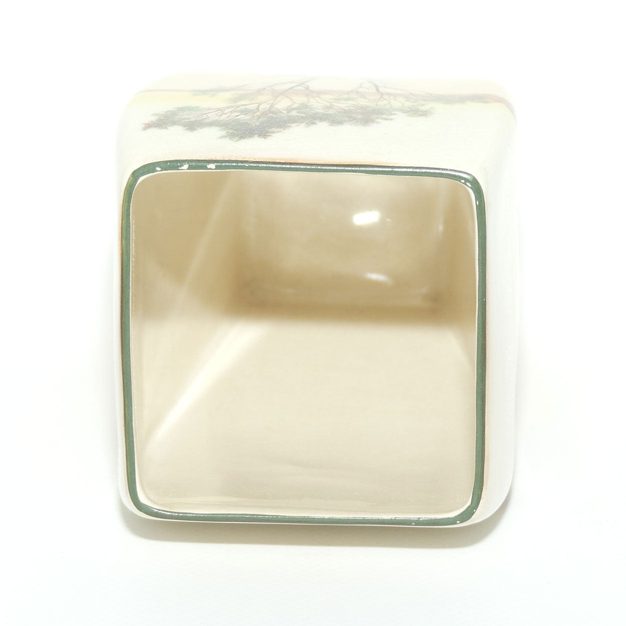 Royal Doulton Coaching Days square vase D2716