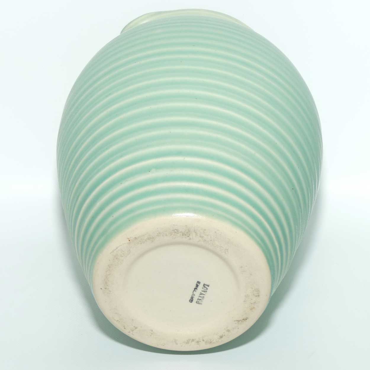 Lovatts England Stoneware Ribbed kitchen jug | Teal colour