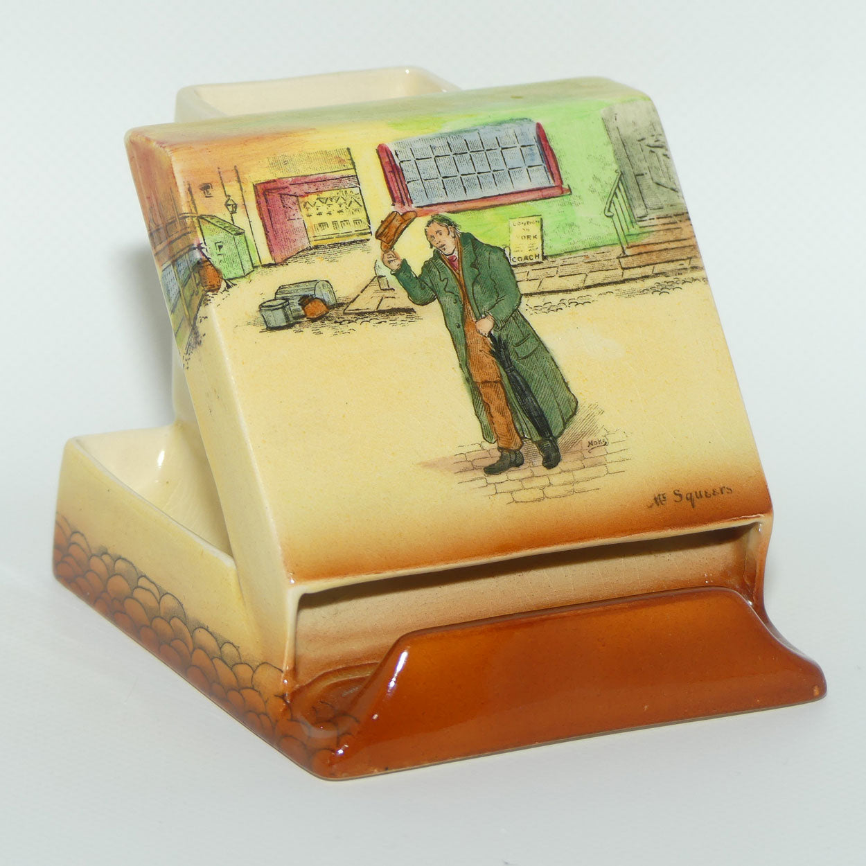 Royal Doulton Dickens Mr Squeers & Mr Pickwick cigarette dispenser D5175 (#1)