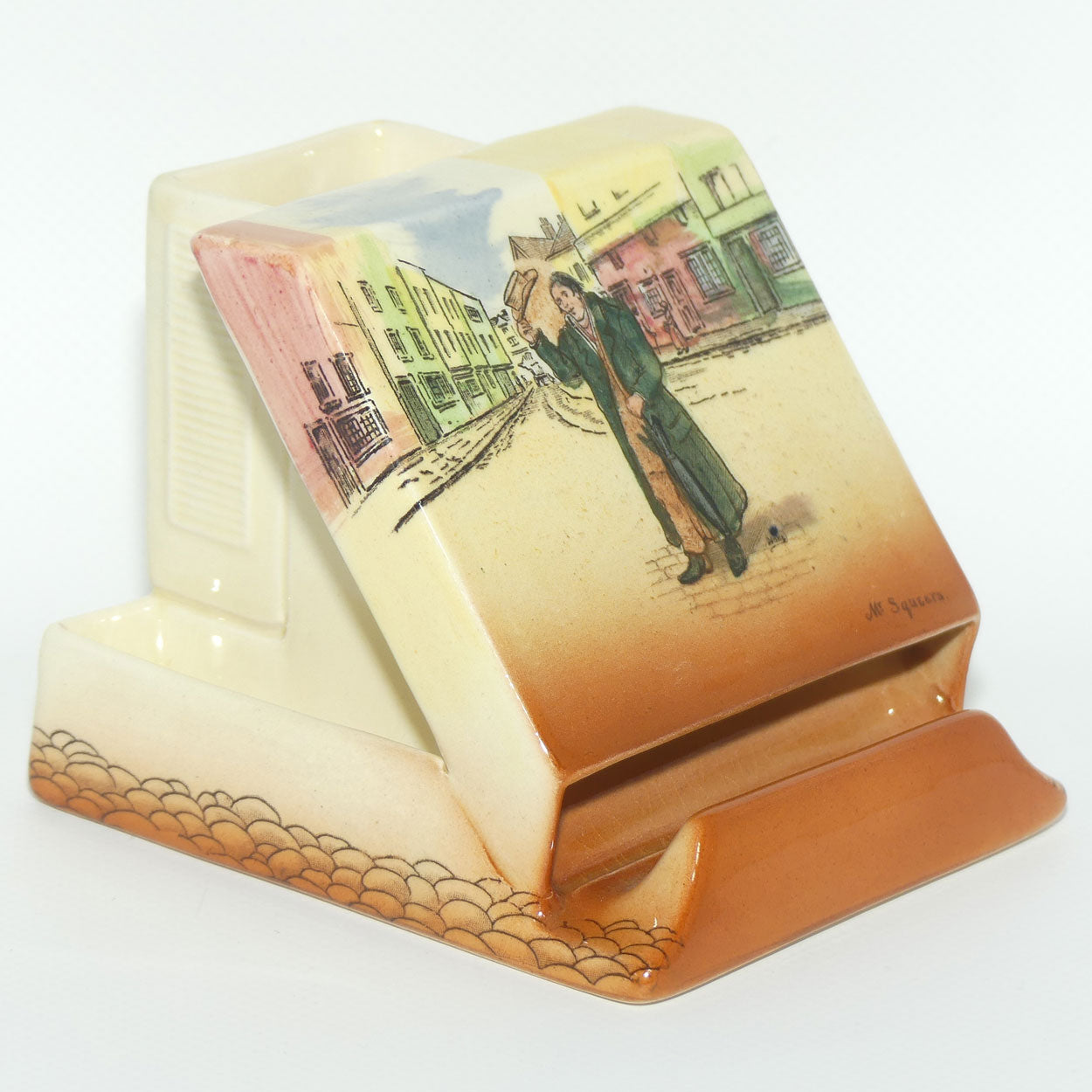 Royal Doulton Dickens Mr Squeers & Mr Pickwick cigarette dispenser D5175 (#2)