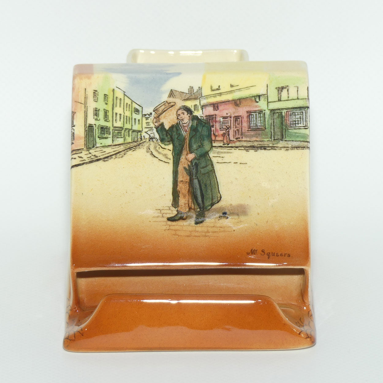 Royal Doulton Dickens Mr Squeers & Mr Pickwick cigarette dispenser D5175 (#2)