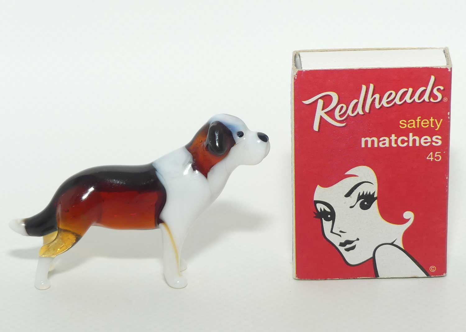 Fine quality Russian Lampwork Glass St Bernard