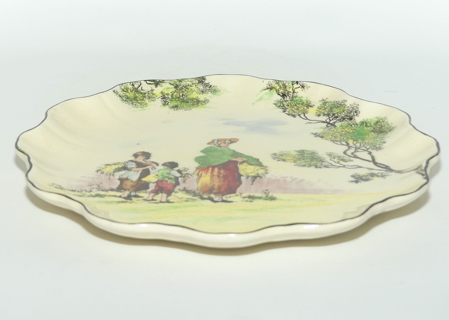 Royal Doulton Gleaners and Gypsies Stafford shape plate