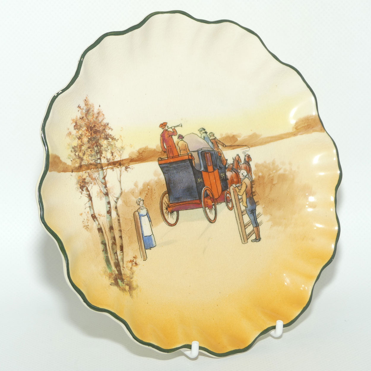 Royal Doulton Coaching Days Stafford shape cabinet plate | 18cm diam