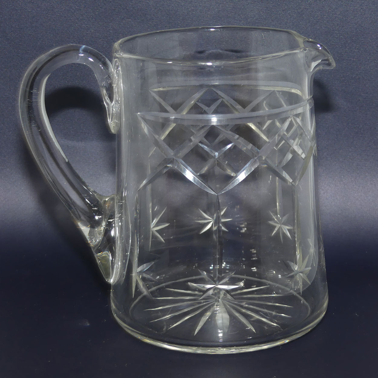 Star Facetted pattern Crystal water jug