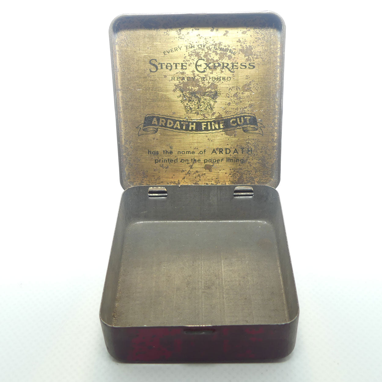 State Express Ready Rubbed Ardath Fine Cut square tobacco tin