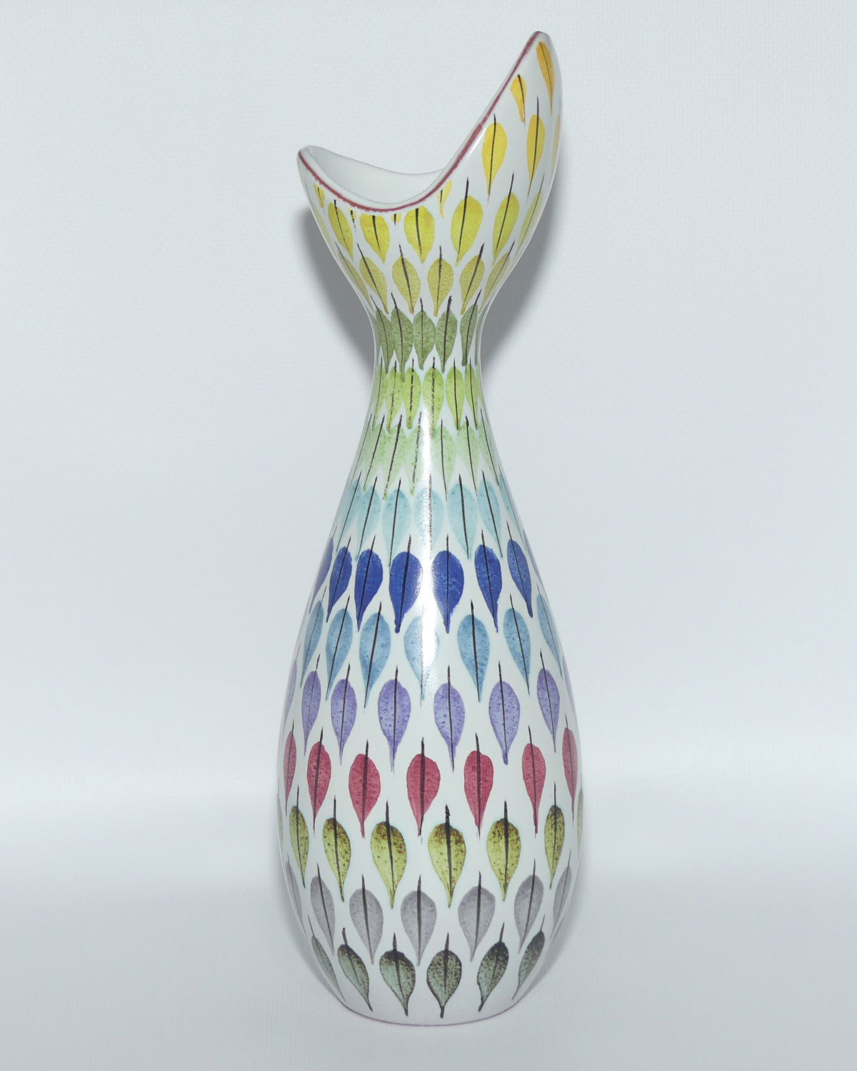 Spektralöv Faience vase by Stig Lindberg for the Gustavsberg Studio Sweden