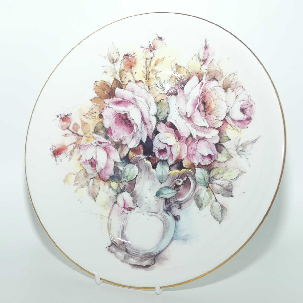 Duchess Bone China plate | Still Life scene | Jug with Flowers